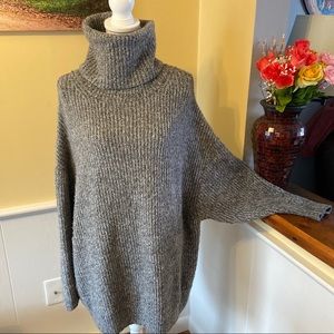 Zara oversize turtleneck tunic slouchy & cozy EUC